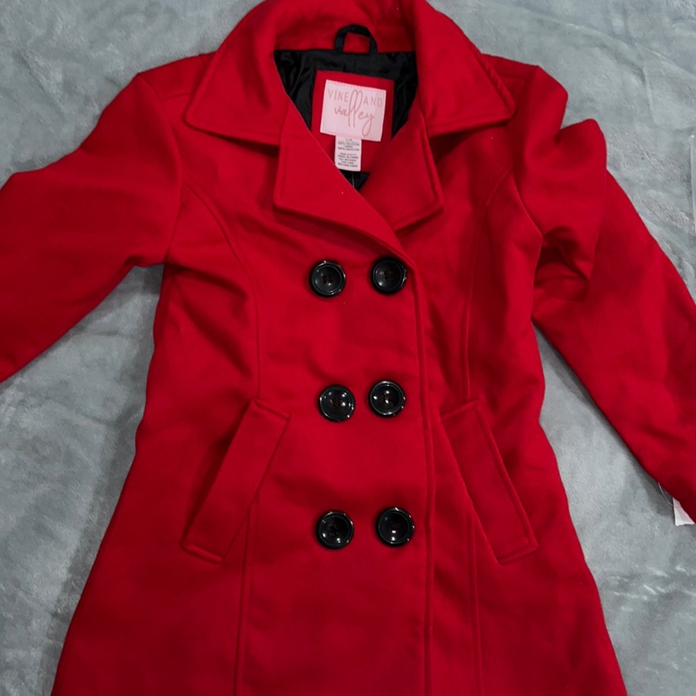 Brand new girls peacoat